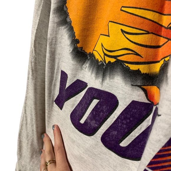 VINTAGE | 90s Nutmeg Single Stitch Phoenix Suns Graphic Tee‎ - Picture 10 of 14